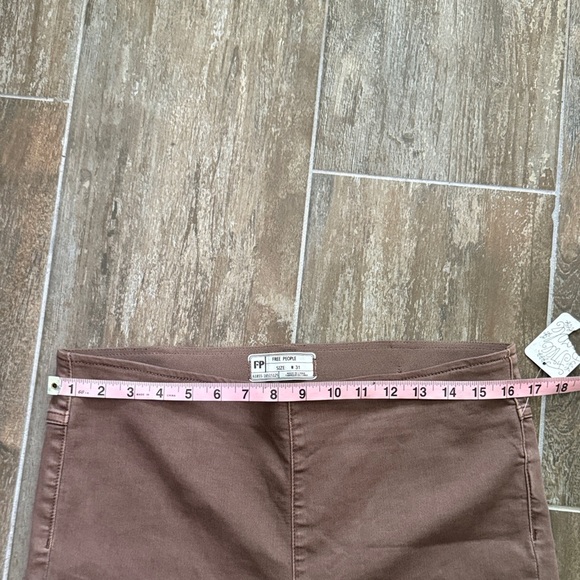 Free People Women's Brown Wide Leg flare Pants NWT - Picture 8 of 12
